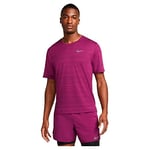 Nike Dri Fit Miler T-Shirt Sangria/Reflective Silv XXL