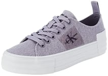 Calvin Klein Jeans Femme Baskets Vulcanisées Chaussures, Violet (Lavender Aura), 37 EU