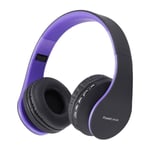 Casque Bluetooth - PowerLocus - Pliable - Violet - Sur-oreille - Commandes Lecture/Pause