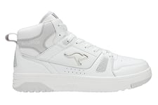 KangaROOS K-Draft Center Mid Sneaker, Unisexe, White/Nimbus Cloud, 44 EU, White Nimbus Cloud, 44 EU