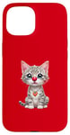 iPhone 15 Red Cat Nose Funny Day 2024 Red Cat Nose Cat Kids Girls Case