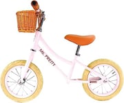 Best Sporting Draisienne à partir de 1 an I Vélo rétro 12" I Roue Fille avec Panier et Sonnette I Rose I Vélo pour Enfant de qualité supérieure avec pneus pneumatiques I Vélo Vintage Ms. Pretty