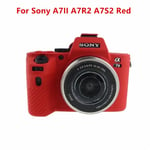 Étui en silicone souple pour appareil photo Sony A7R4 A7R5 A7figured A7R3 A7Inter A7ltA7R II III IV V figuré - Type A7R2 A7RII Red