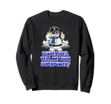 I Save Lives Tell Me Your Superpower Funny Police Officer Sweatshirt