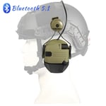 Casque de tir anti-bruit Bluetooth 5.1,cache-oreilles de tir électronique,casque DulMédiateur set de chasse,protection auditive - Type Tpye B-Green #B