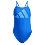 adidas Maillot de Bain imprimé 3 Barres pour Femme, 86,4 cm, Noir, Noir, 54