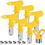 6 pièces Buse Airless,Buse Pistolet Airless pour Pistolet à Peinture Haute Pression (Tapez 413,415,417,419,423,425) - S-giant