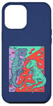 Coque pour iPhone 12 Pro Max T-Rex Rock Climbing Dino Bouldering