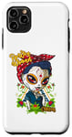 Coque pour iPhone 11 Pro Max Catrinas Underworld - Motifs colorés du jour des morts