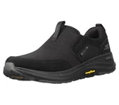 Skechers Men's Go Walk Outdoor-Athletic Slip-On Trail Hiking Shoes with Air Cooled Memory Foam Sneaker, Black, 10 X-Wide