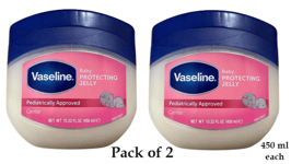 2 X Vaseline Baby Protecting Petroleum Jelly 450ml each
