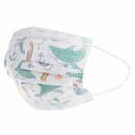 Nûby engångsmask i en förpackning om 10, mun-nässkydd för barn 4-12 år, 3-lagers för pojkar