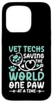 Coque pour iPhone 15 Pro Vet Techs Saving The World One Paw At A Time