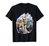 Lone Wolf in the mountains wolves wild animal T-Shirt