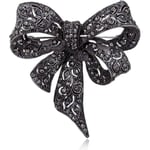 Black Color Rhinestone Bow Broscher för kvinnor Stor pilbåge ,ZQKLA