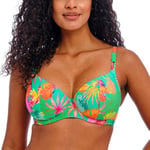 Freya Isla Margarita Plunge Bikini Bra Jade/Grønn G 65 Dame