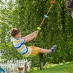 Kid Climbing Rope Disc Swings Seat Set w/ Platforms Outdoor Toys Playset