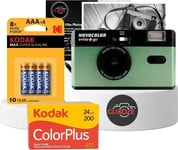 35mm Film Camera Bundle Includes Green Swiss+Go Novocolor Analogue Film...