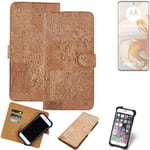 FOR Motorola Edge 50 SMARTPHONE CASE COVER WALLETCASE CORK