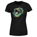 T-shirt Transformers Bumble Bee Glitch - Noir - Femme - XS