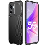 Oppo OPPO A77 5G Carbon Fibre Case Black