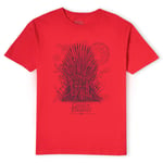 Game of Thrones The Iron Throne Men's T-Shirt - Red - S - Red