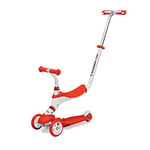 mondo Toys - Trottinette 3 Roues évolutive - draisienne - on & Go Scribble 5 en 1 - Rouge - Glisse Urbaine - Enfant - 18 Mois et Plus - 28573