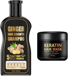 Gift Set for Women - Hair Growth Shampoo and Conditioner Sets - Ginger Shampoo -