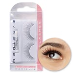 EYELASH EXTENSIONS + GLUE False Artificial Volume Curled Long Eye Lashes Set