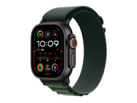 Apple Watch Ultra 2 - 49 Mm - Svart Titan - Smartklokke Med Alpine Loop - Tekstil - Mørkegrønn - Båndbredde: S - 64 Gb - Lte, Wi-Fi 4, Uwb, Bluetooth - 4G - 61.8 G