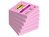 Post-It 654-6Ss-Pnk, Torg, Rosa, Papper, 76 Mm, 76 Mm, 90 Ark