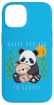 Coque pour iPhone 14 Panda Lover Ours en peluche adorable pour enfants Maman Animal Baby Shower