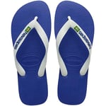 Havaianas Unisex Top Brasil Logo, Marine Blue, 11/12