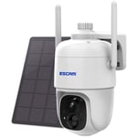 Merkmak - Camera de surveillance solaire sans fil ip Wifi hd 3MP (G24/H.265) Suivi Cloud Zoom numerique x4 ai Detection Humaine et Double Source de