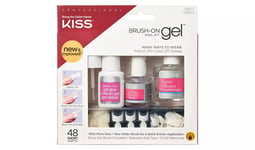 Ammattimainen geelikynsisetti Kiss Brush-On Gel Nail Kit