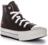 Converse A09122C Chuck Taylor All Star EVA Black Red Kids UK 0 - 13