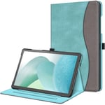 FINTIE Étui pour Samsung Galaxy Tab A9 Plus/A9+ 11" modèle 2023 (SM- X210/X216/X218), Support Intelligent Multi-Angle avec Poche Veille/réveil Automatique, Turquoise