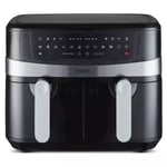 Tower 17088 2600W 2kg Food Capacity Duo Basket Air Fryer - Black