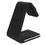 Wireless Charger Station Black Plastic Foldable 4 In 1 Wireless Charger For