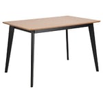 Actona Roxby matbord svartlack/natur 120x80 cm