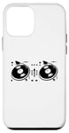 Coque pour iPhone 12 mini Croquis du contrôleur DJ à deux canaux