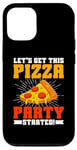 Coque pour iPhone 13 Let's Get This Pizza Party Started Pizza Birthday