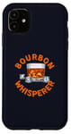 Coque pour iPhone 11 Costume humoristique Bourbon Whisperer pour amateurs de whisky