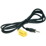 Adaptateur Stereo jack 3.5 mm vers Mini-ISO jaune