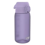 Ion8 Gourde Enfant, 350ml, Anti-Fuite, Facile à Ouvrir, Verrouillage Sécurisé, Lavable en Lave-Vaisselle, Sans BPA, Poignée de Transport, Facile à Nettoyer, Carbone Neutre, Violet Clair