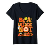 Womens In October We Wear Orange Unity Day 2024 Anti-Bullying V-Neck T-Shirt