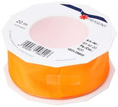 C.E. Pattberg NEON DREAM Ruban Cadeau Taffetas avec Fil Métallique tangerine, 20 m de Ruban à Nouer pour Présents Colorés, Largeur 25 mm, Accessoire pour Décoration, Bricolage et Emballage Cadeau