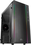 Mcm,Boîtier Pc Micro Atx,Compact,16 Modes Rgb,Ventilateur 8 Cm Noir