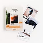 Miss Wood Woody Calendar-calendario de Table 2019 Format Polaroid, Blanc, Taille Unique