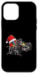 Coque pour iPhone 12 mini Chapeau de Noël Go Kart Racing Karting Racer